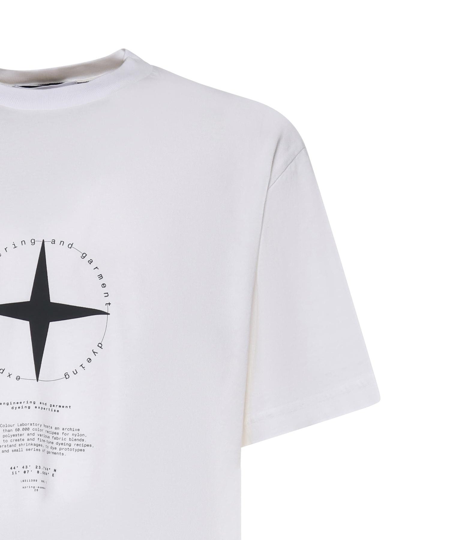 T-shirt con stampa 'Light Compass' L1S152100001 S0363V0001 STONE ISLAND 