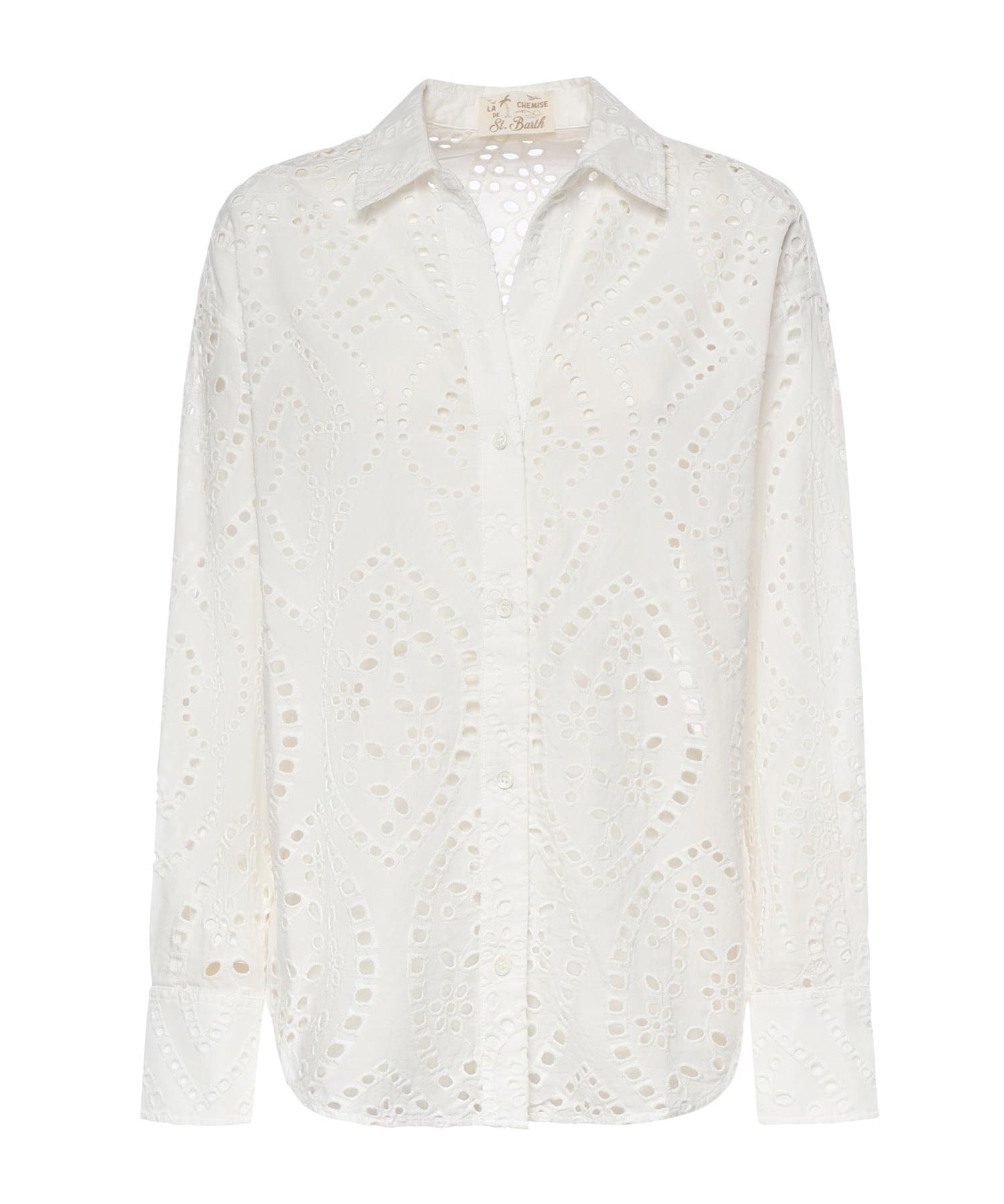 Camicia in cotone sangallo CYS0001 01000L MC2 SAINT BARTH 