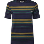 T-shirt in jersey a righe MJNA09 18ZVF0V9D MIU MIU 