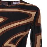 Abito a tubino con stampa Labirinto 5UJG65 5U745049 PUCCI 