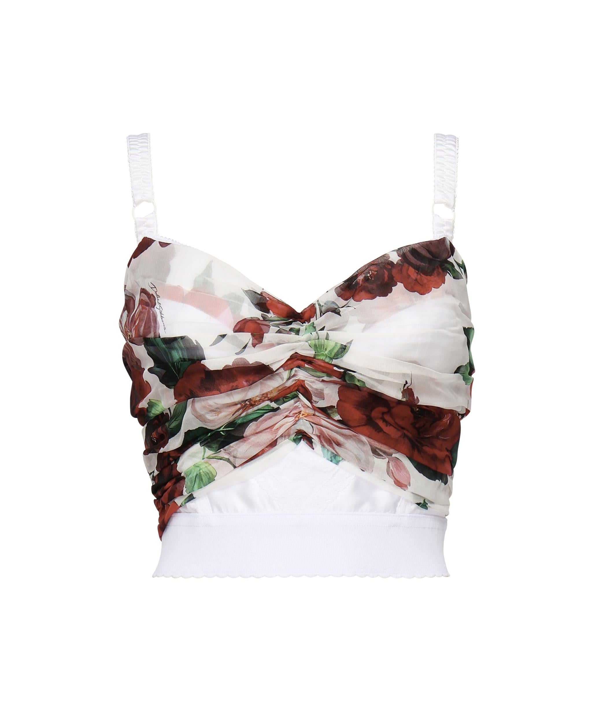 Top bustier stampa Rosa<BR/> F7AX5T IS1Y6HA5PD DOLCE & GABBANA 