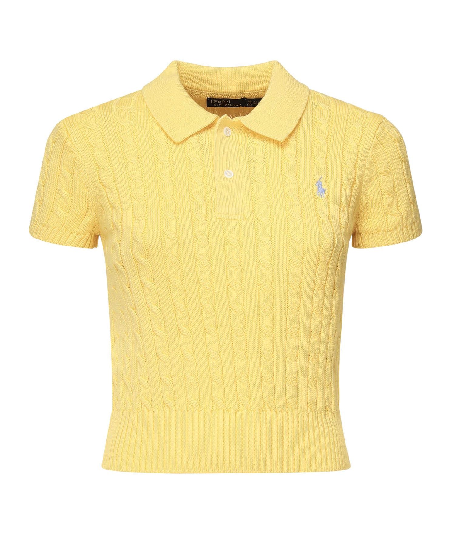 Polo cropped a trecce<BR/> 211972118 001 POLO RALPH LAUREN 