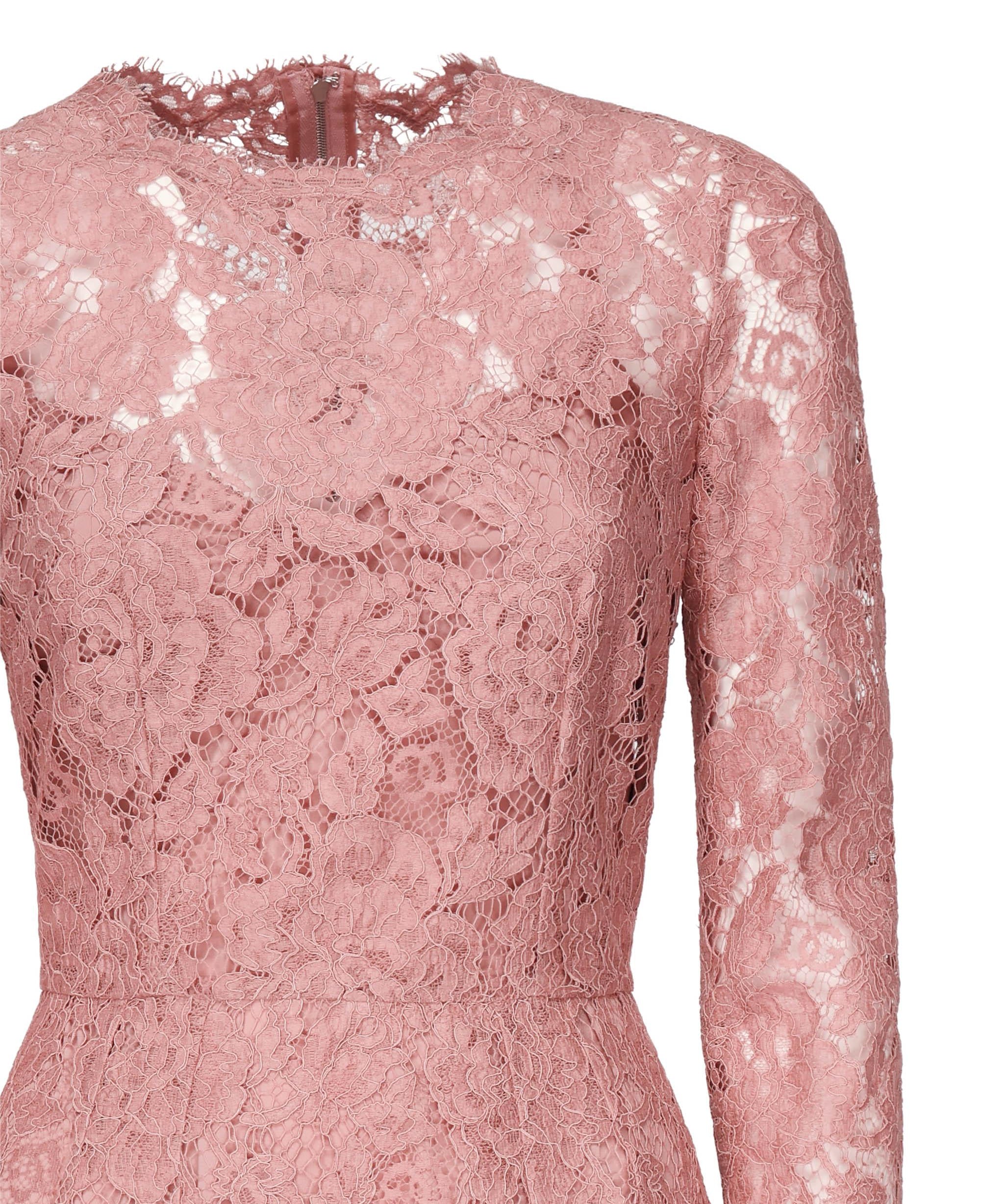 Abito longuette a tubino in pizzo F6M0DT HLM7LF0473 DOLCE & GABBANA 
