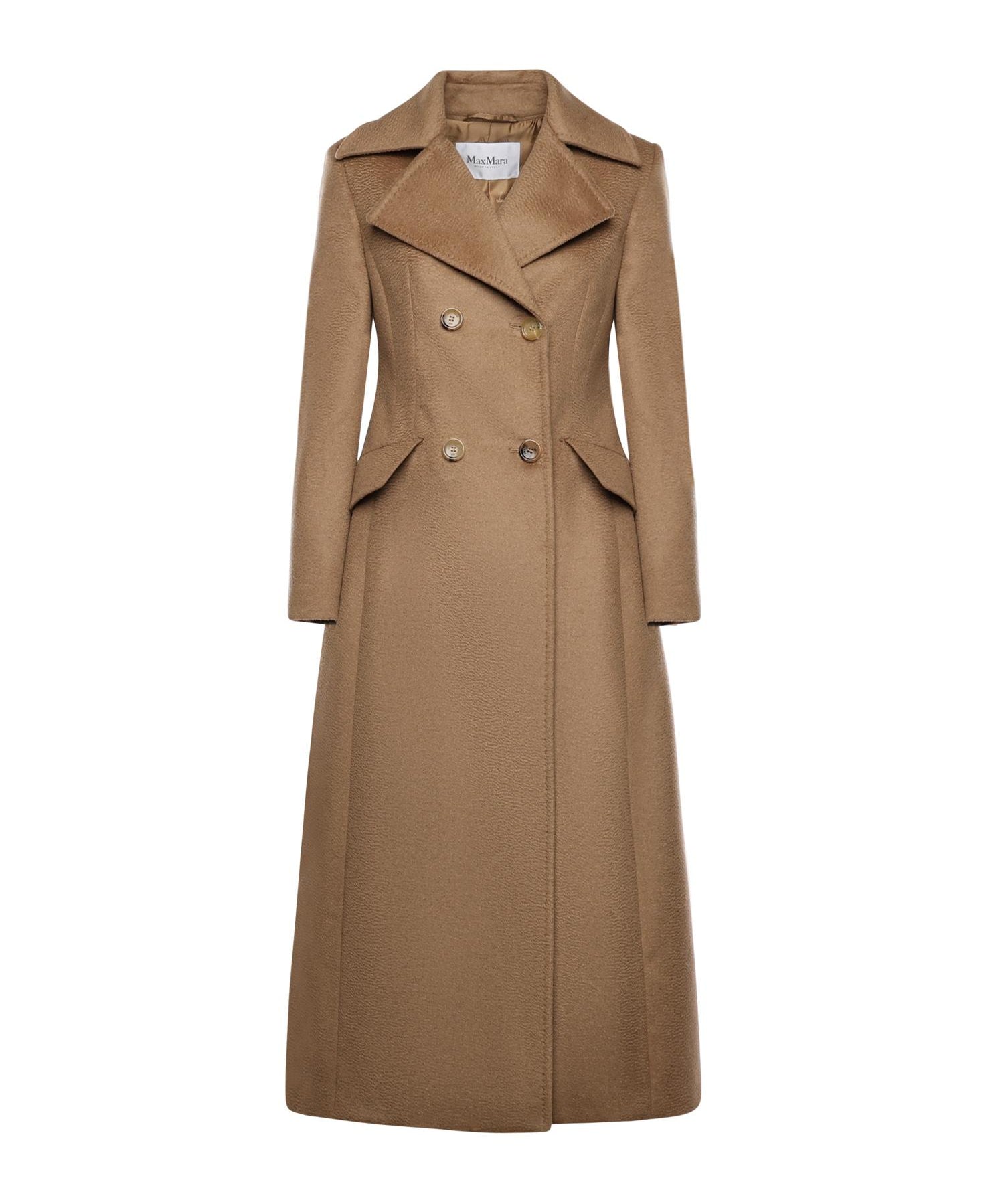 Cappotto lungo in drap di cammello zibellinato 2521016142600 001 MAX MARA 