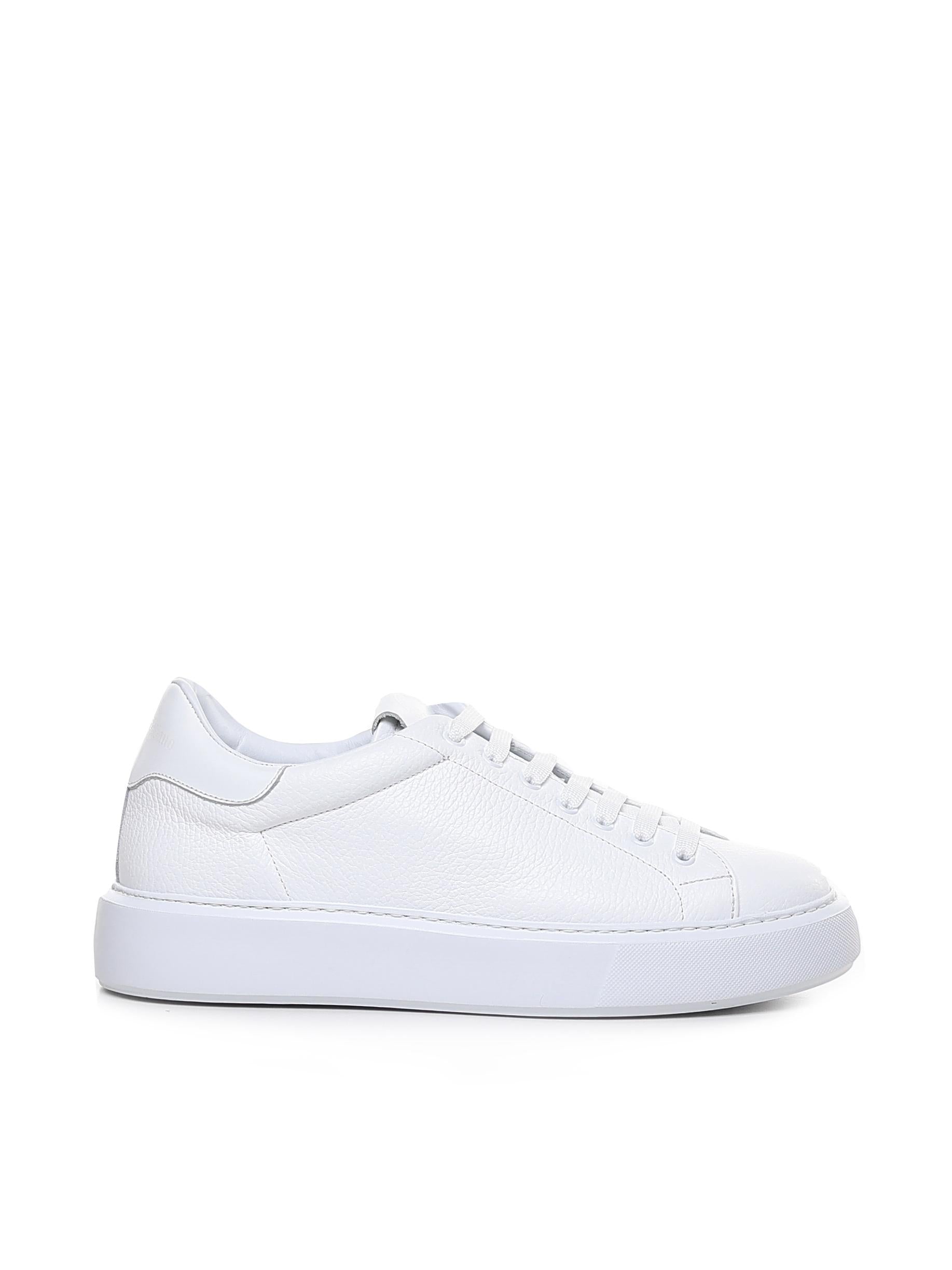 Sneakers Fire1 in pelle<BR/> FIRE 1 BOTTOLATOWHITE GIULIANO GALIANO 