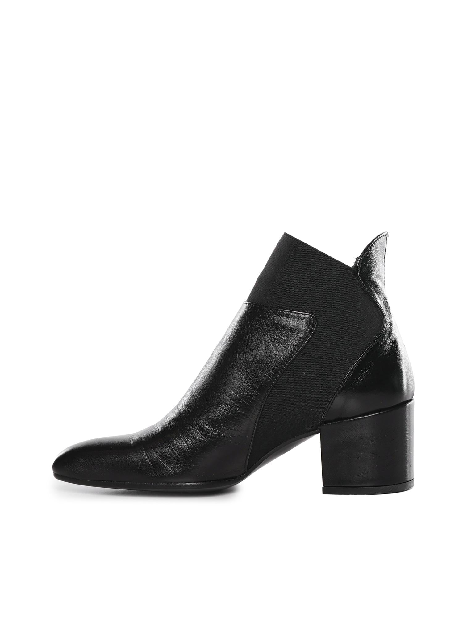 Stivaletto in pelle C41 NERO/NERO UAU 