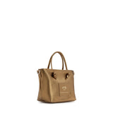 Mini bag in pelle con logo 73BP9VT02 LOLLI POPPOP BRONZE V° 73 
