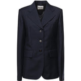 Giacca monopetto in kid mohair MH1991 12I1F0124 MIU MIU 