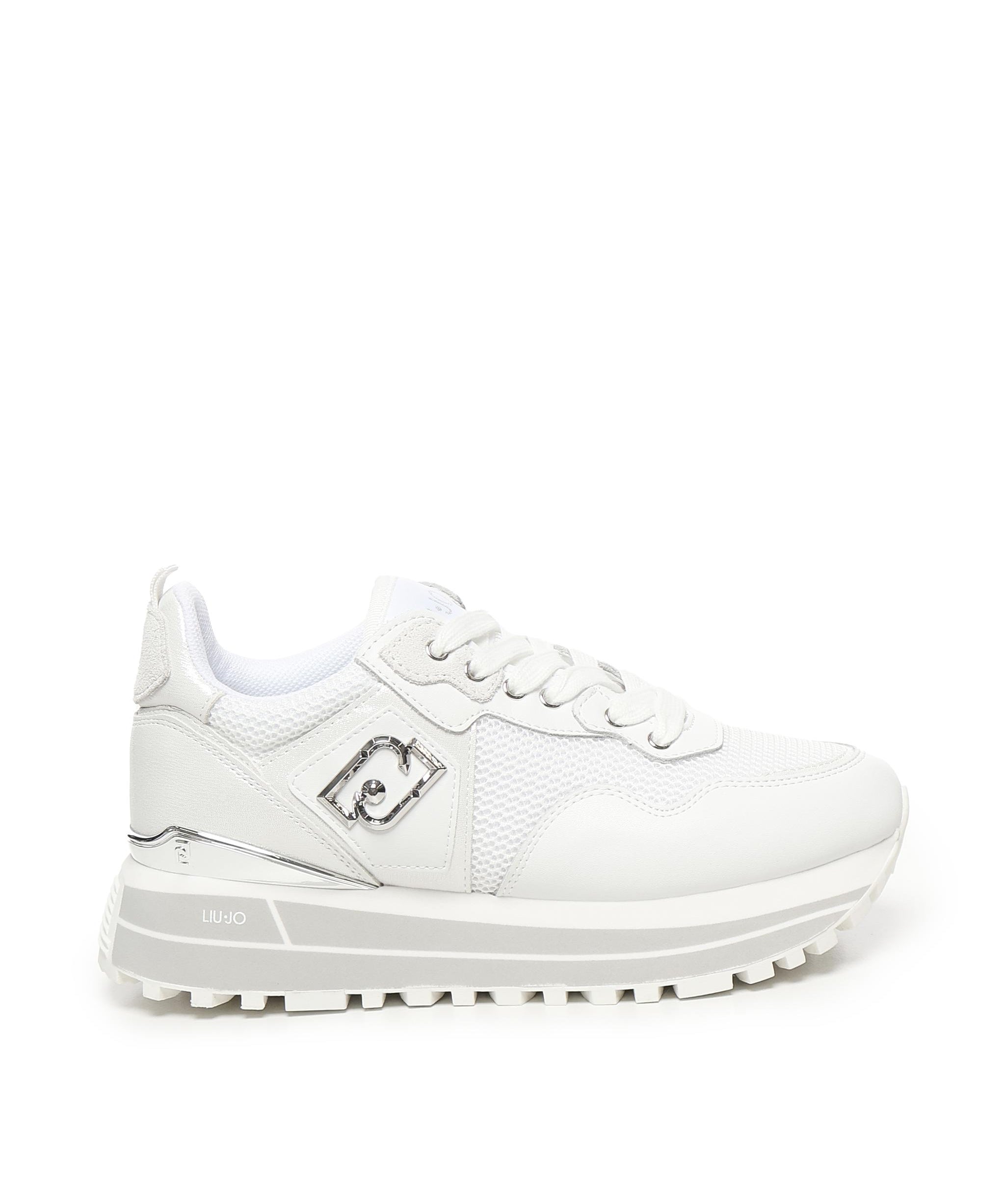 Sneakers platform in pelle e mesh BA5013PX60201111  LIU JO 