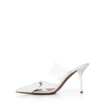 Mule Le Cœur in pelle verniciata AA3M053CK150 010 ALAIA 