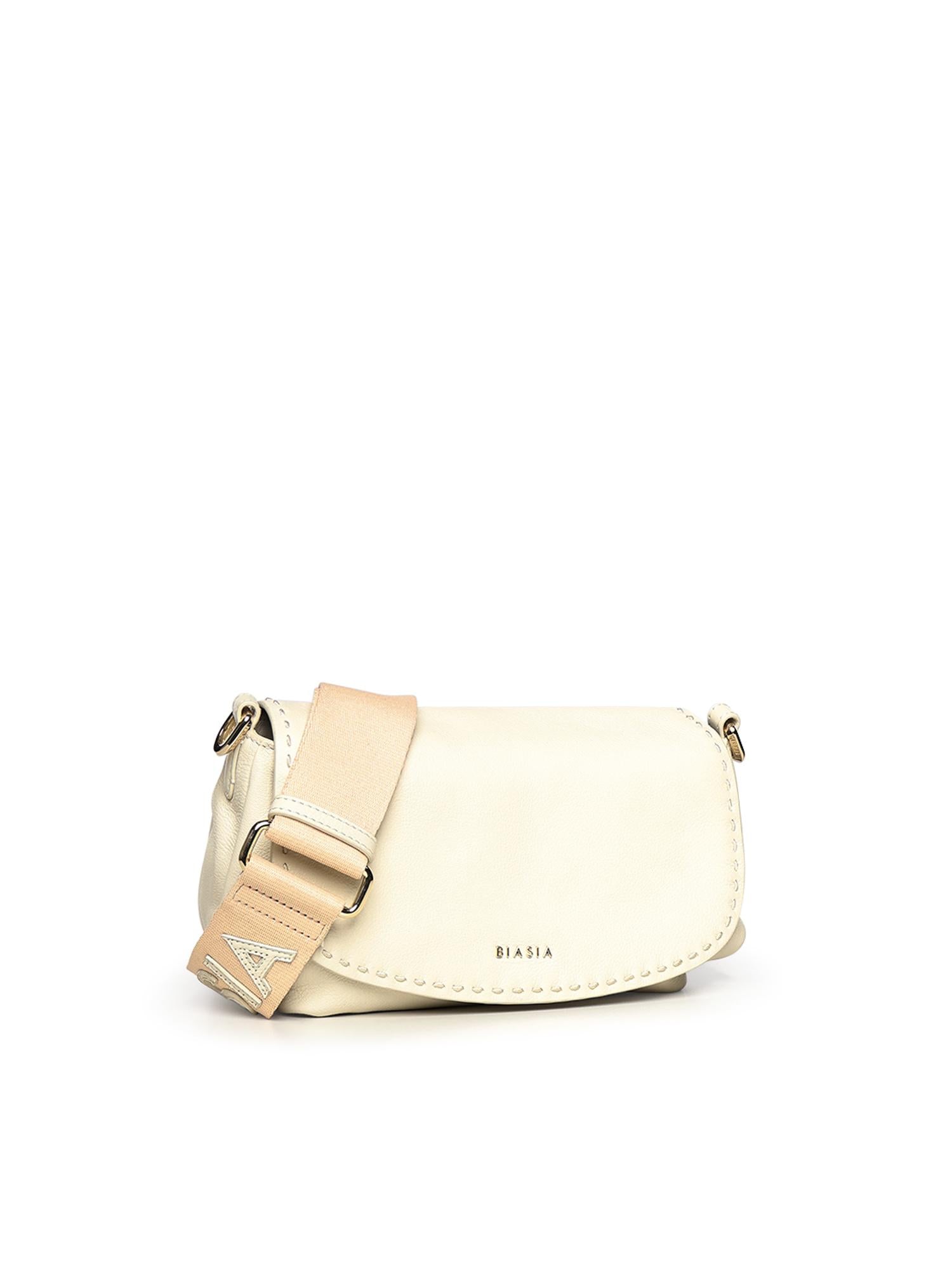 Borsa a spalla in pelle BIBP9VJ01 AVORIO BIASIA 