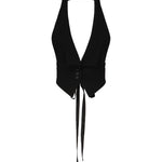 Gilet con schiena scoperta <BR/> 105109 A2JLZ99 PINKO 