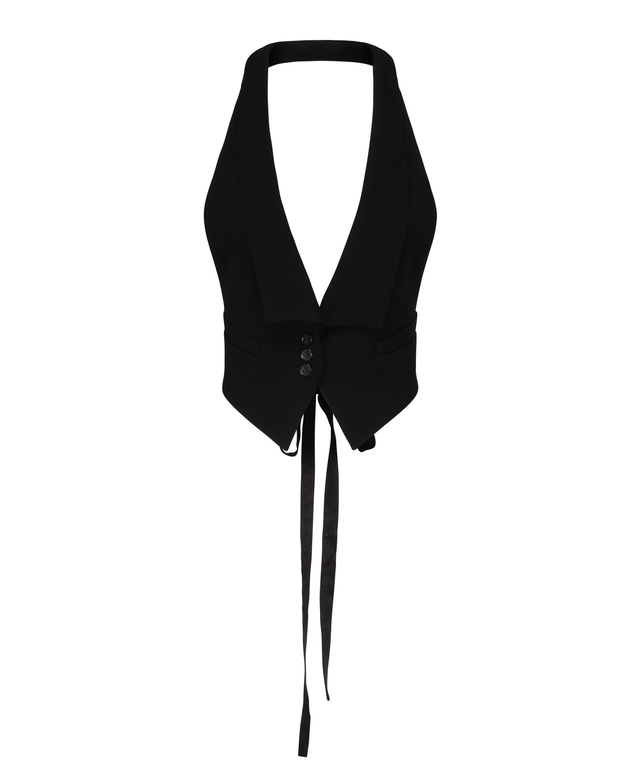 Gilet con schiena scoperta <BR/> 105109 A2JLZ99 PINKO 