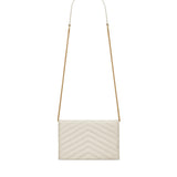 Pochette Envelope con catena Cassandre in pelle grain de poudre 857605 BOW019207 SAINT LAURENT 