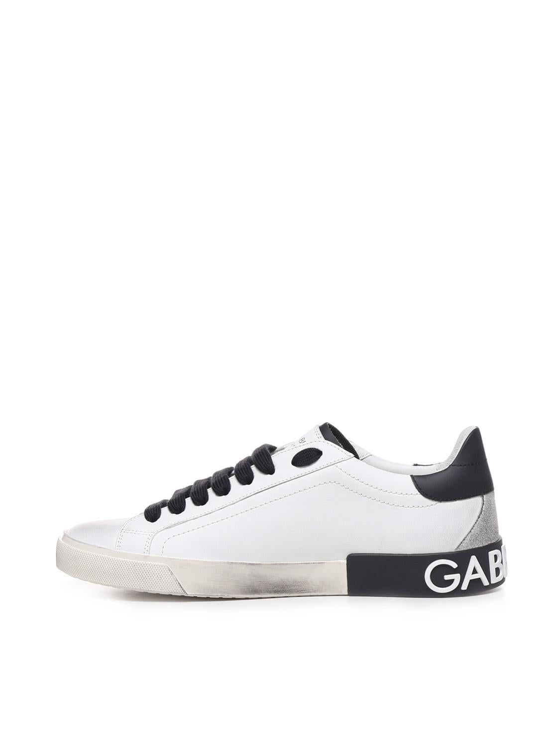 Sneaker Portofino Vintage in pelle di vitello CS2203 AO27789697 DOLCE & GABBANA 