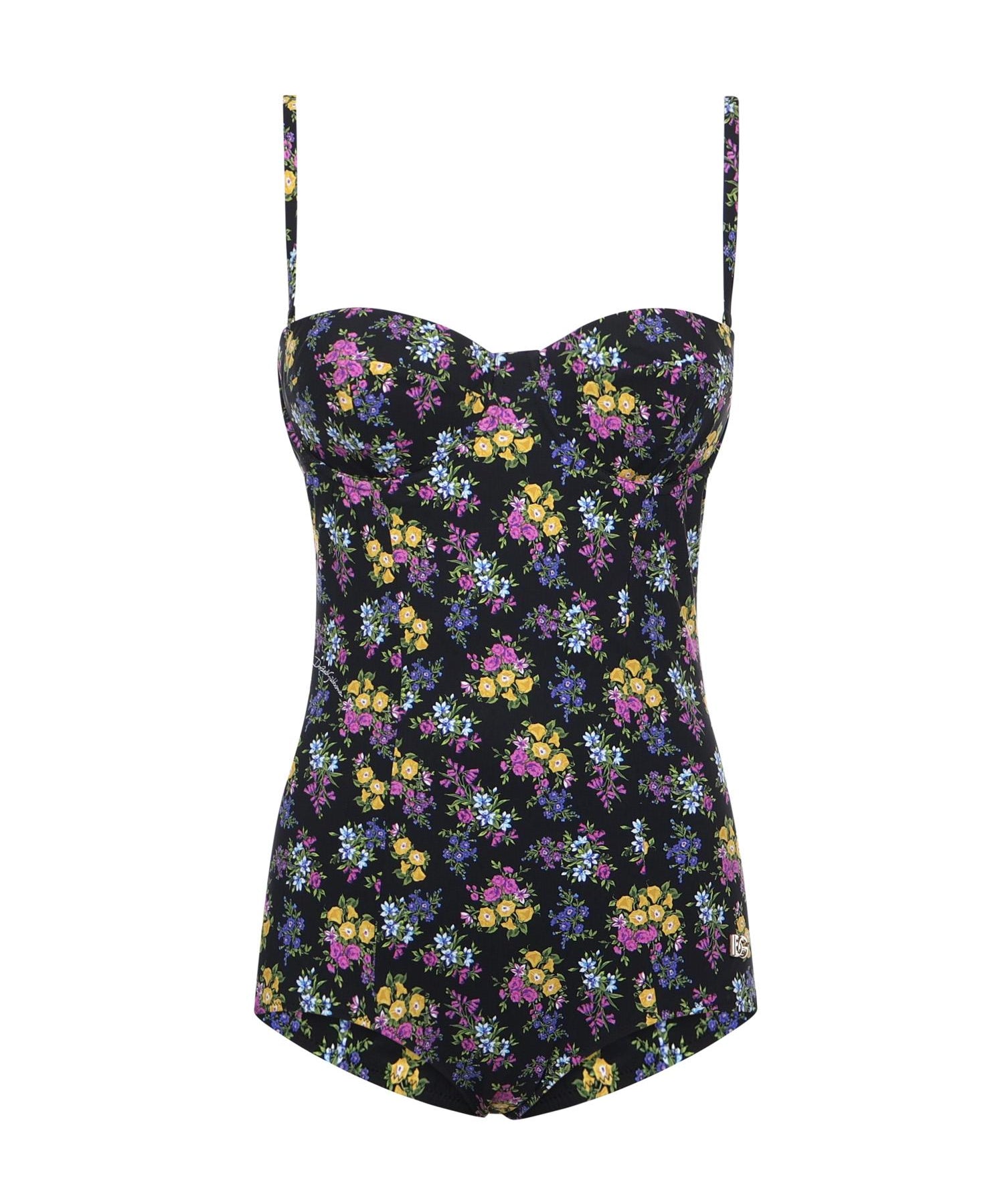 Costume intero balconcino con stampa O9A13J ON0DQHN5XL DOLCE & GABBANA 