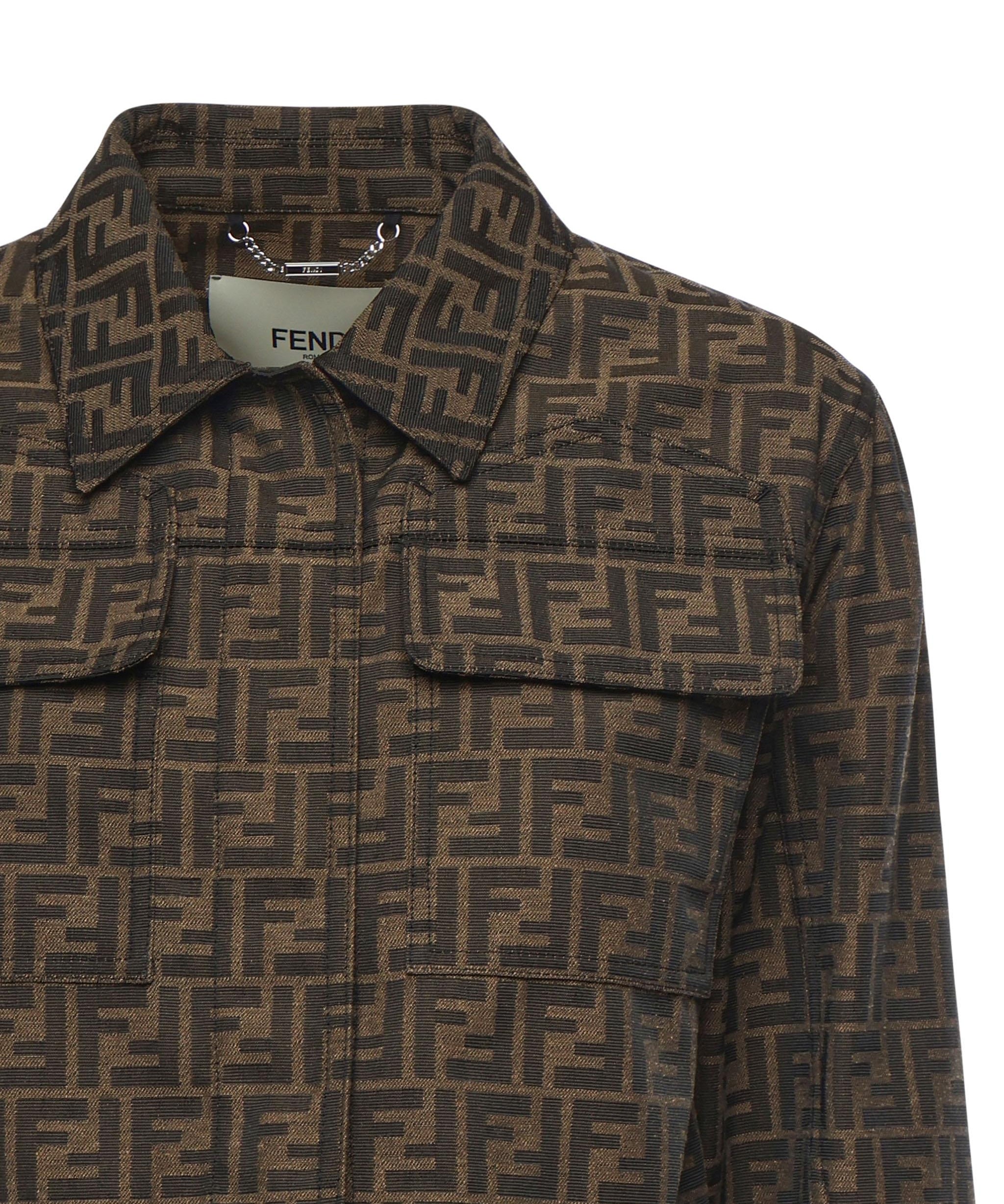 Giacca crop FF Jacquard FJ7818 A5W3F118W FENDI 