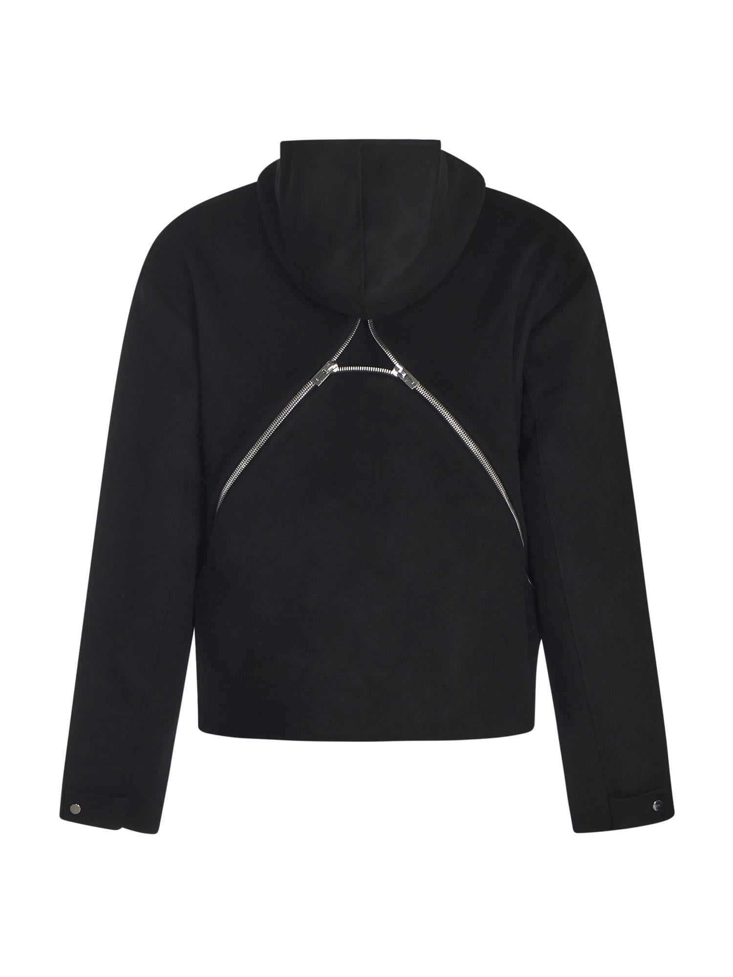 Giacca in lana con zip PREAW25M02158 BLK01 HELIOT EMIL 