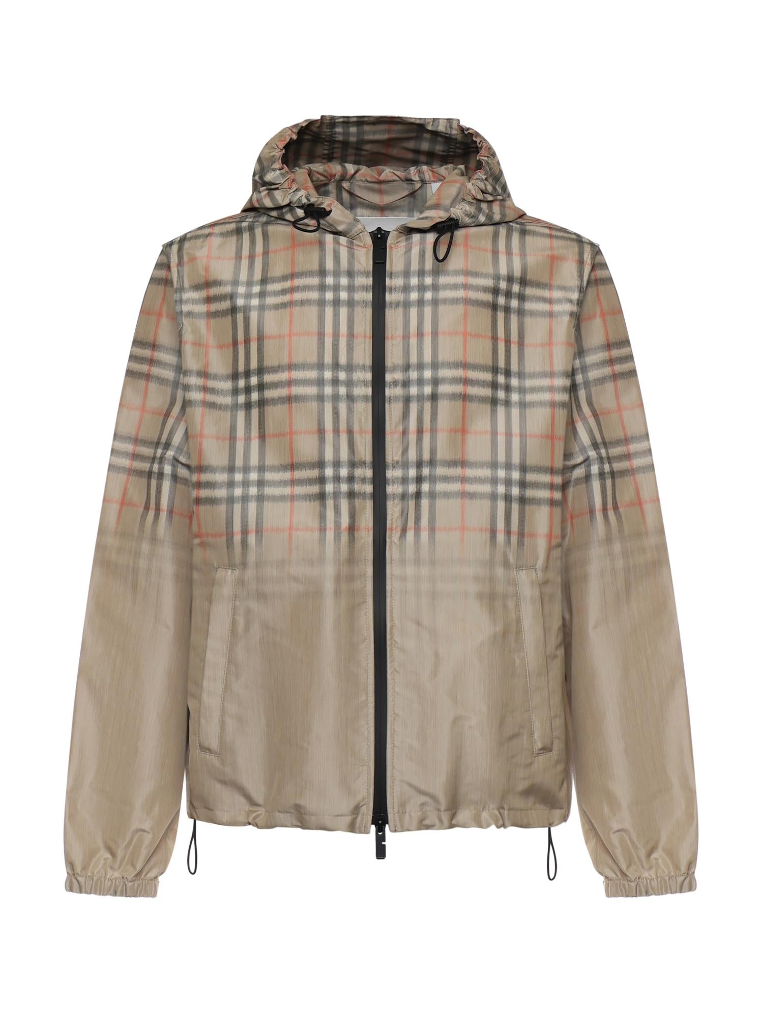 Giacca con cappuccio e Check sfumato 8118831 B9368 BURBERRY 