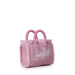 Borsa Vanity micro effetto paglia con logo VAMI015 00223L MC2 SAINT BARTH 