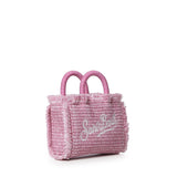 Borsa Vanity micro effetto paglia con logo VAMI015 00223L MC2 SAINT BARTH 