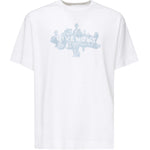 T-shirt con logo stampa frontale <BR/> BM71MG3YPL 100 GIVENCHY 