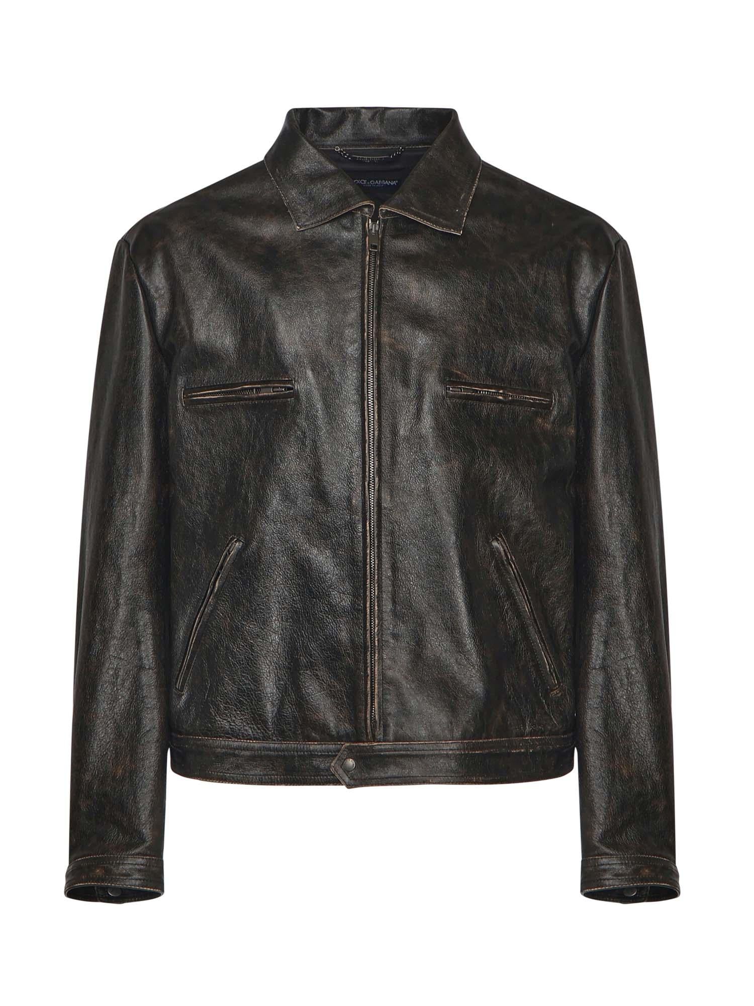 Overshirt in nappa G9BQIL HULXKN0000 DOLCE & GABBANA 