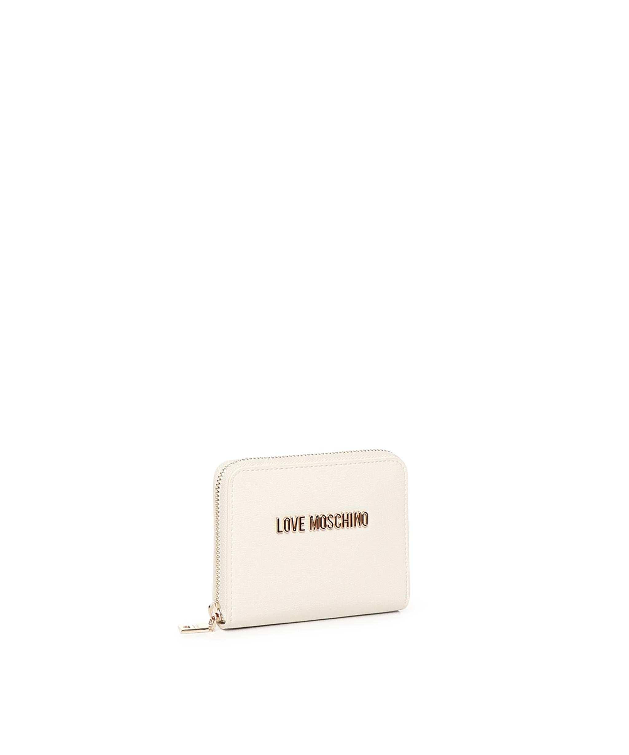 Portafoglio zip around con logo JC5702PP1MLD0 110 LOVE MOSCHINO 
