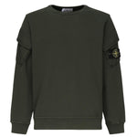 Felpa girocollo con tasche sulle maniche K2S156100008 S0A20V005E STONE ISLAND 