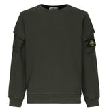 Felpa girocollo con tasche sulle maniche K2S156100008 S0A20V005E STONE ISLAND 