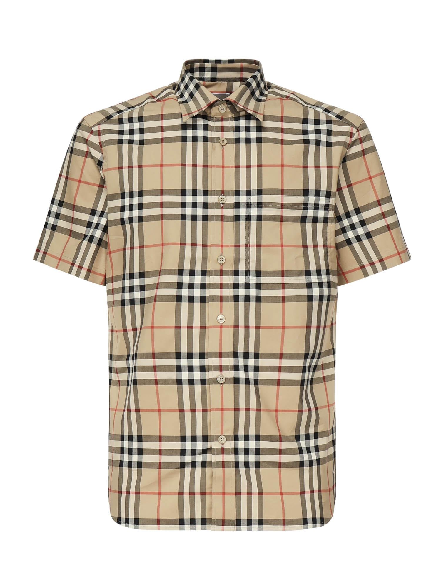Camicia Check in cotone 8079587 A7028 BURBERRY 