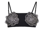 Reggiseno con rose gioiello ricamate 106622 A31PZ99 PINKO 