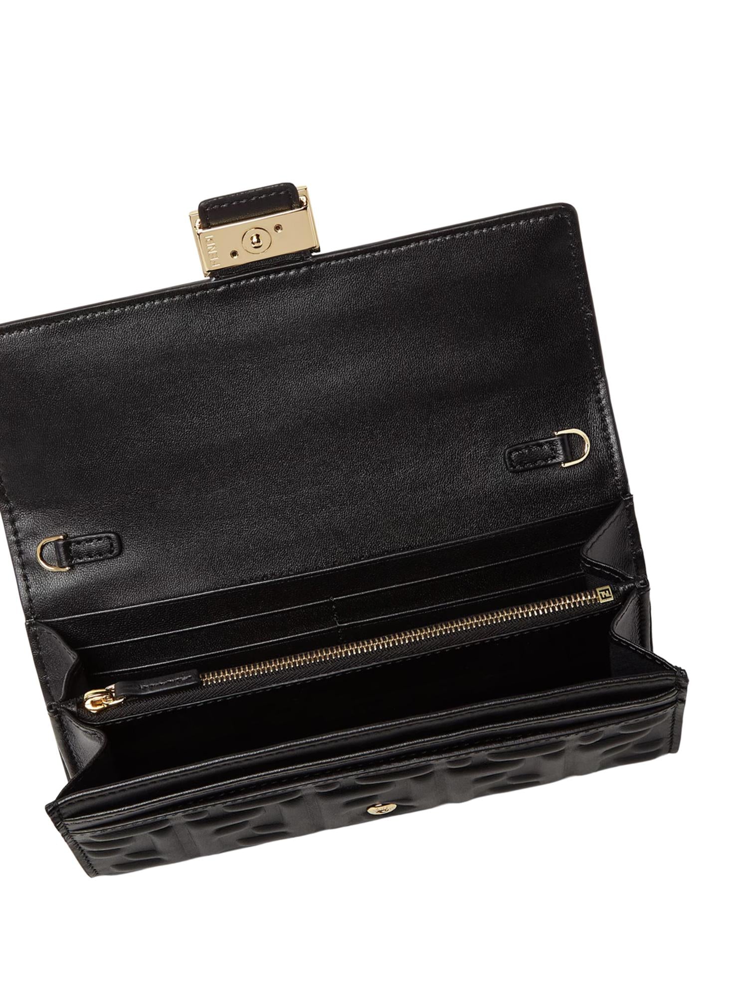 Portafoglio continental Baguette in pelle 8M0365 AAJDF0KUR FENDI 