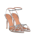 Sandali Margot in pelle specchiata MARGOT SPECCHIOARGENTO GIULIANO GALIANO 