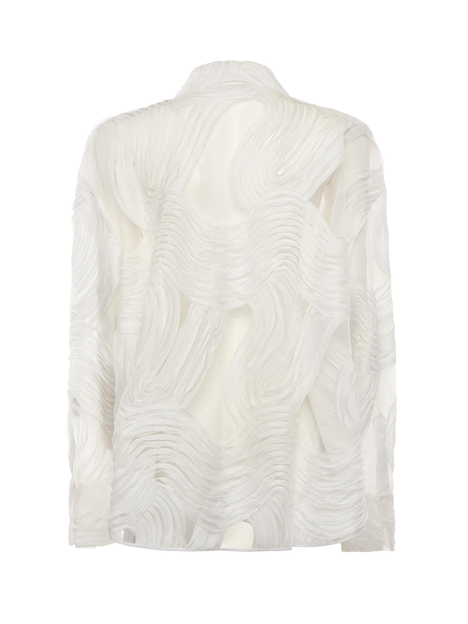 Camicia in tulle ricamato 79AAL644 JR008003 GENNY 