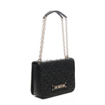 Borsa a spalla trapuntata con logo<BR/> JC4000PP1LLA0 00A LOVE MOSCHINO 