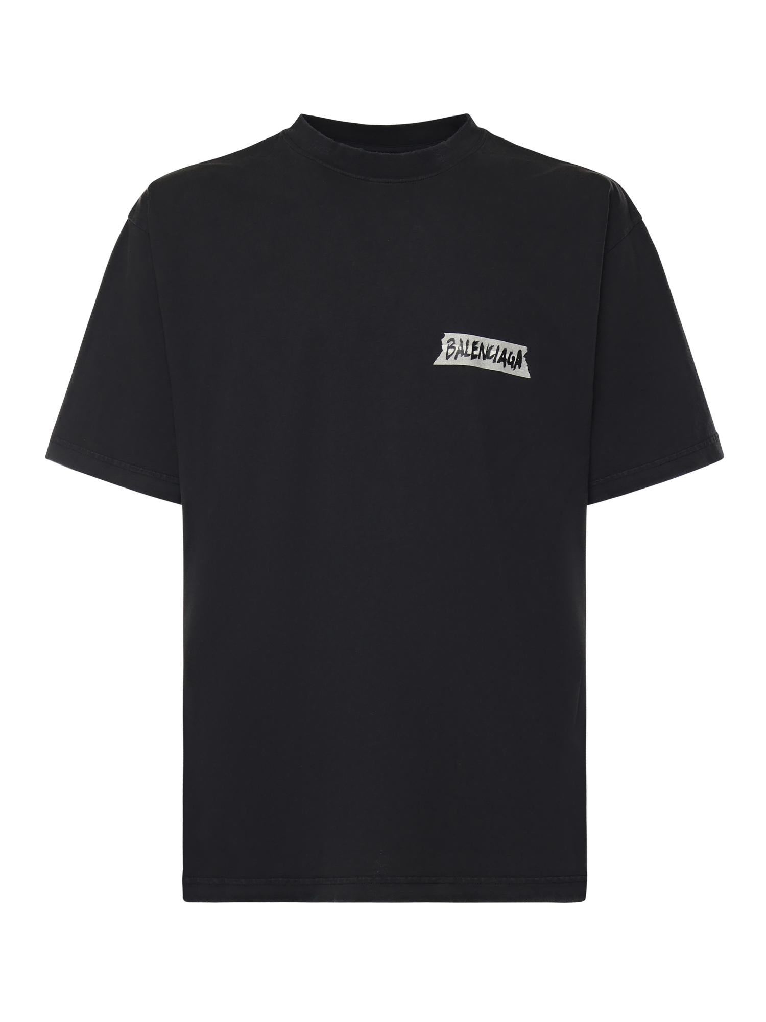 T-Shirt Masking Tape in jersey 764235 TTVL61041 BALENCIAGA 