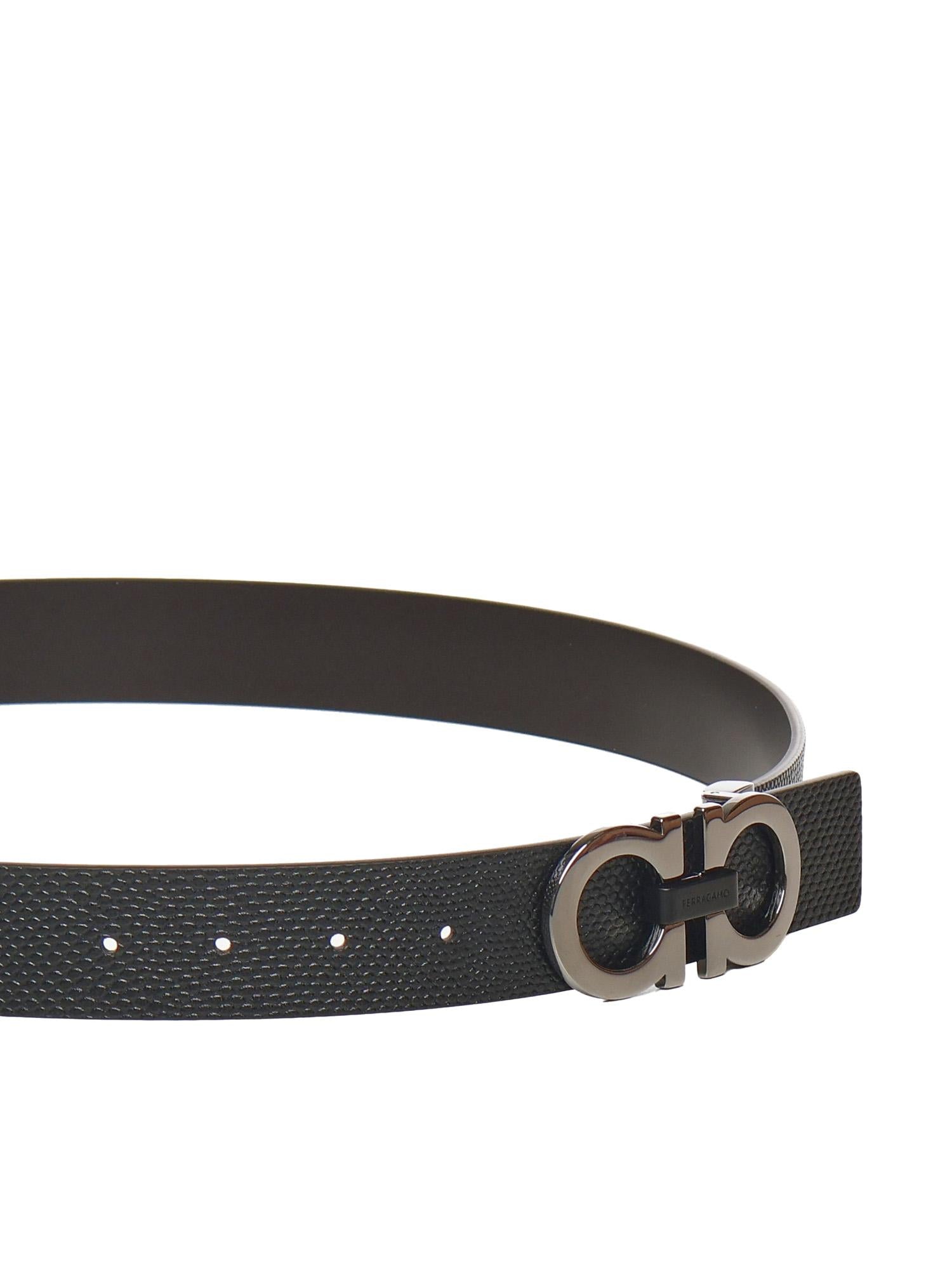 Cintura Gancini in pelle 670391 781607002 FERRAGAMO 