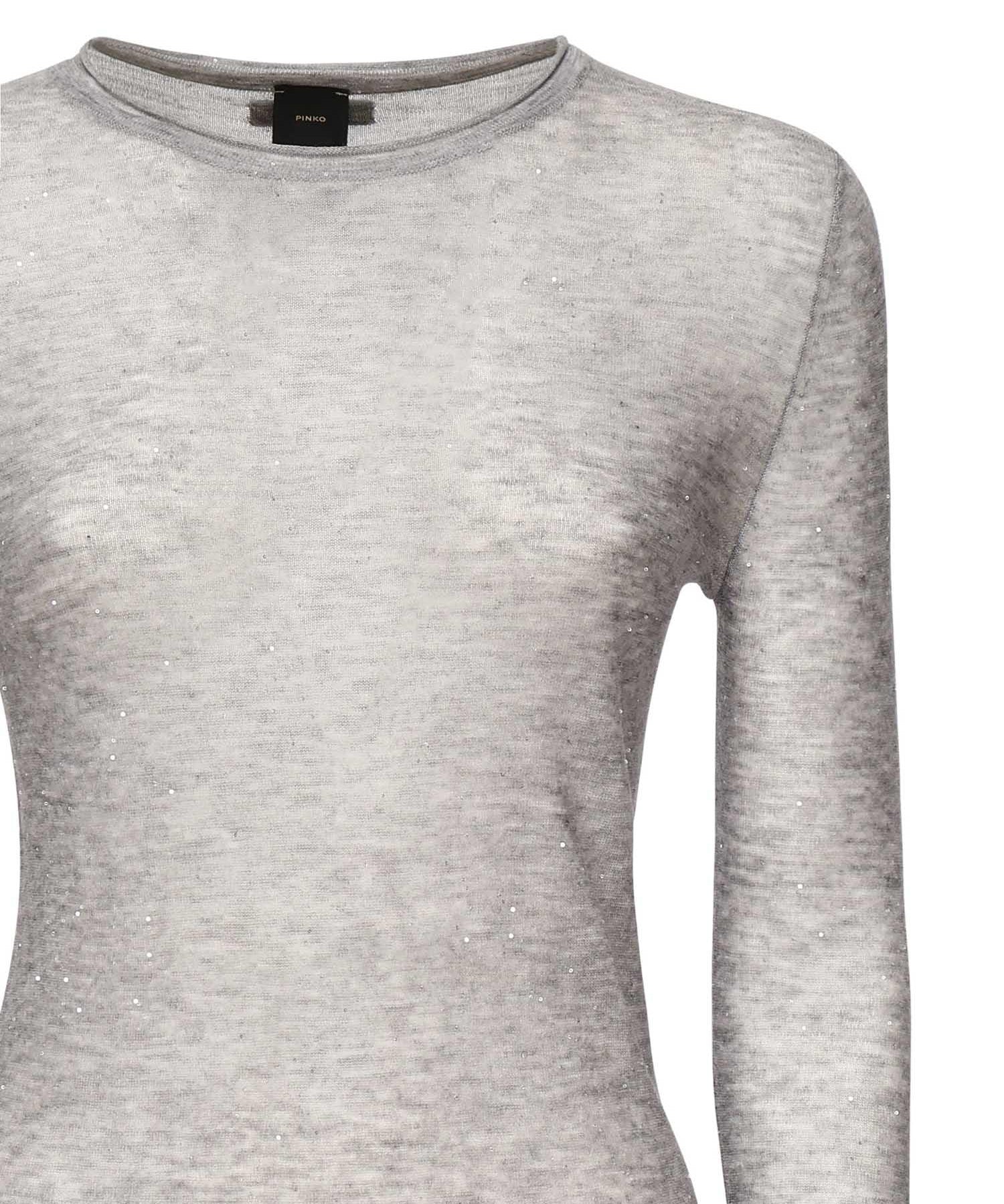 Maglia Pico con micro paillettes<BR/> 105398 A2PMI42 PINKO 