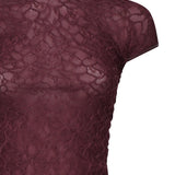 Maglia aderente in pizzo 105228 A2M5R62 PINKO 