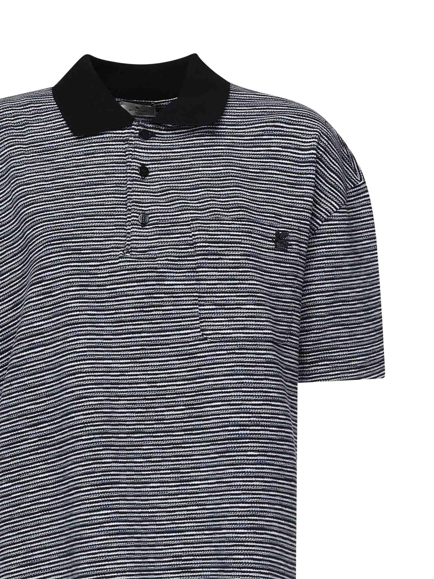 Polo a righe in cotone <BR/> MRMD0015 99JR503S9880 ETRO 