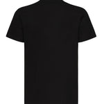 T-shirt con logo strass RMP25481TS BLACK JOHN RICHMOND 