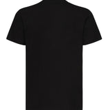 T-shirt con logo strass RMP25481TS BLACK JOHN RICHMOND 
