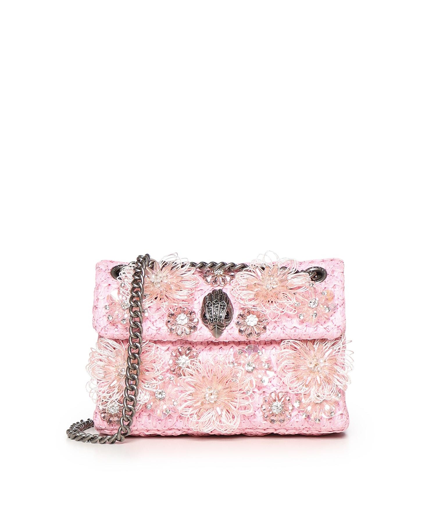 Borsa mini Kensington in rafia 5603498999 PINK KURT GEIGER 