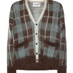 Cardigan in misto lana B9F0015 439 AMARANTO 