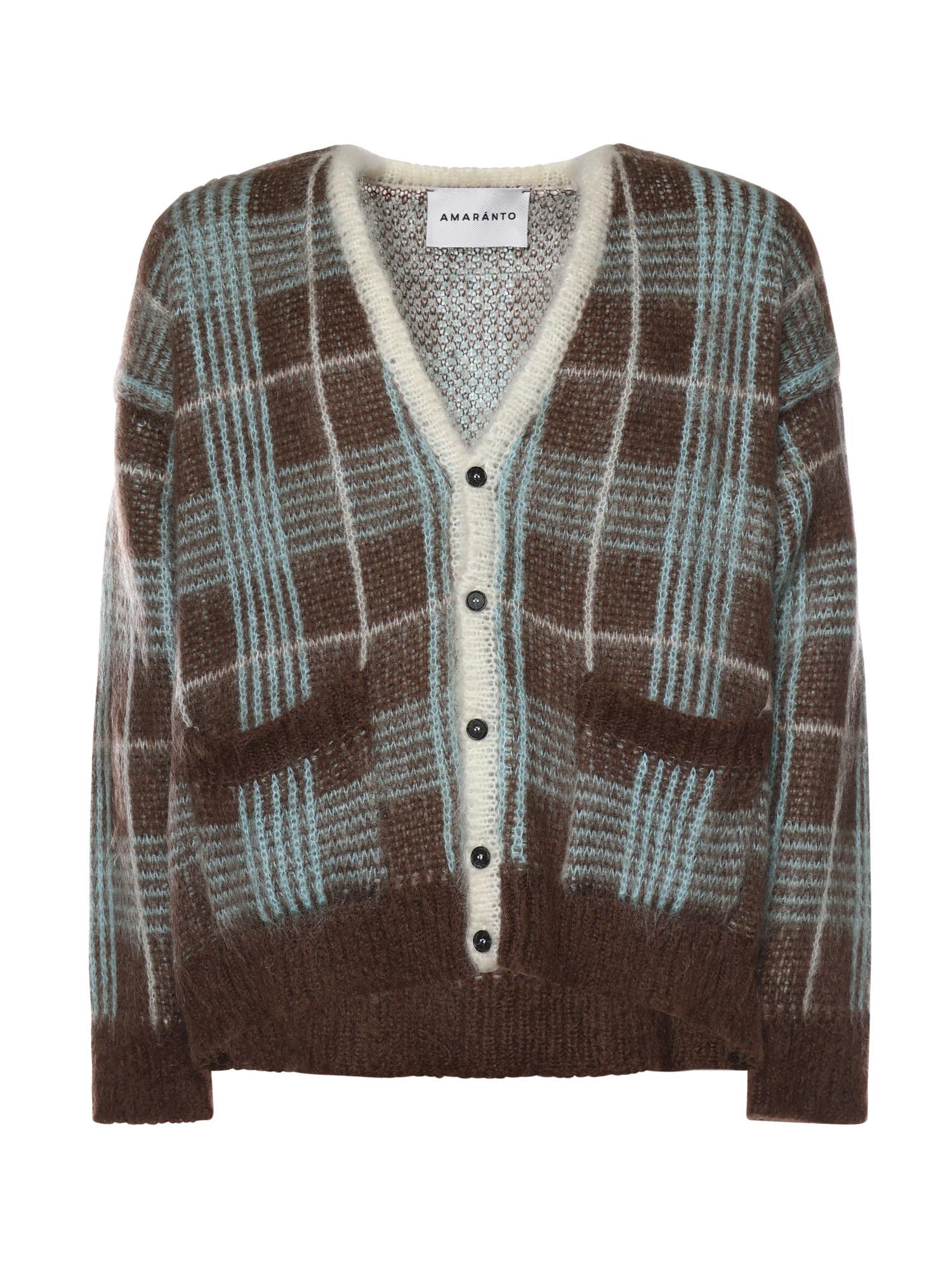 Cardigan in misto lana B9F0015 439 AMARANTO 