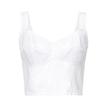 Top bustier in guaina jacquard e pizzo F7T19T GDCLQW0800 DOLCE & GABBANA 