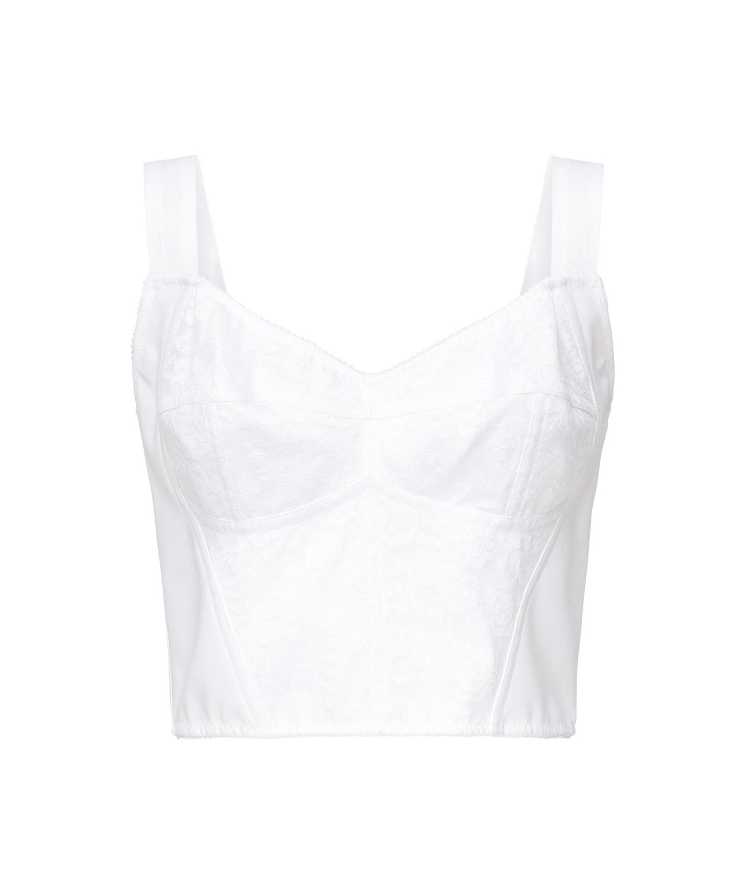 Top bustier in guaina jacquard e pizzo F7T19T GDCLQW0800 DOLCE & GABBANA 