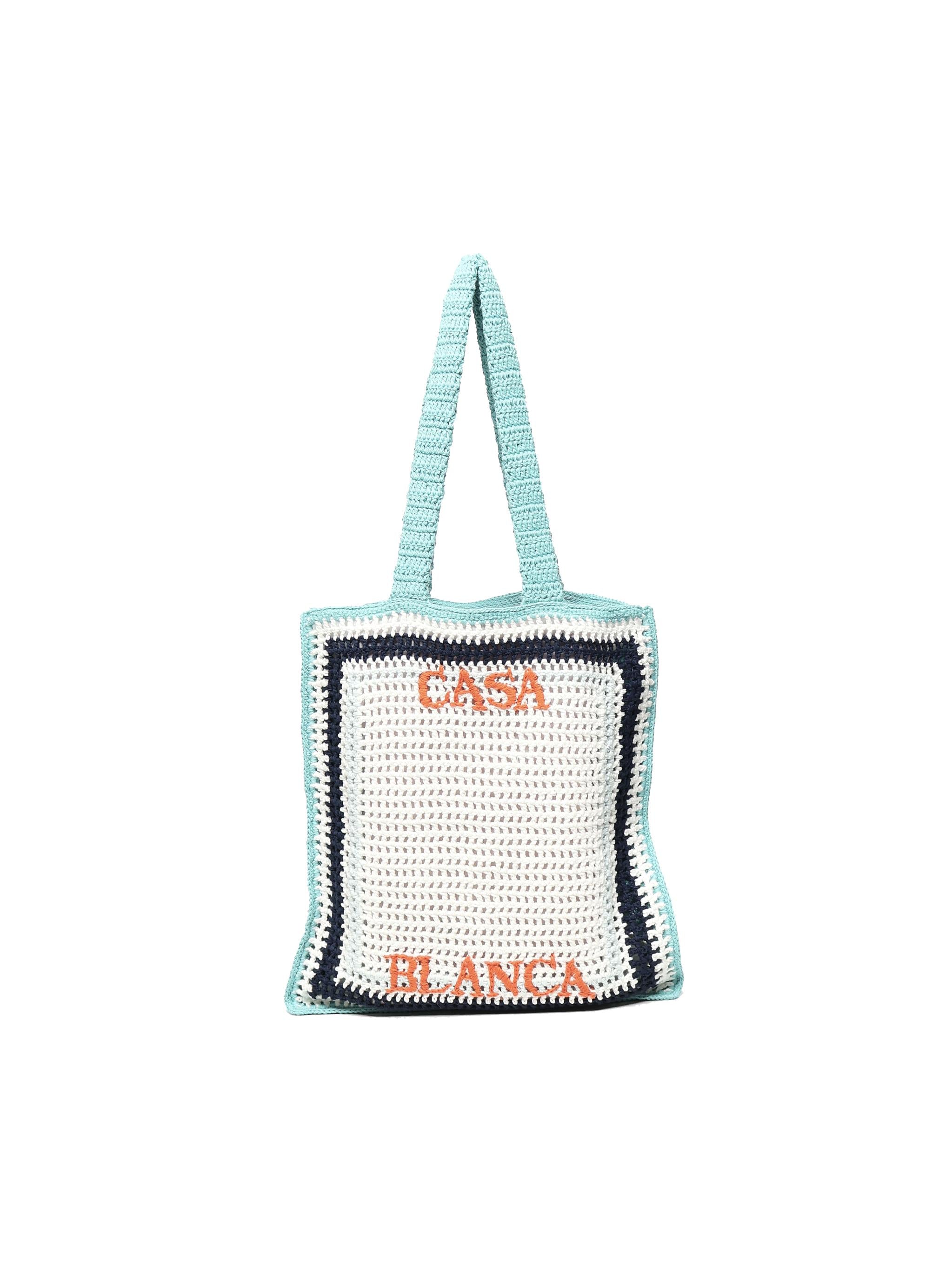 Tote bag Atlantis in crochet AS25BAG132 01 CASABLANCA 