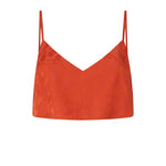 Top cropped jacquard con spalline sottili 106869 A3ANA99 PINKO 